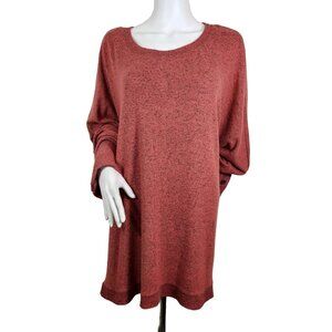 Westbound Womens Size 3X orange rusted Crew Neck Long Sleeve Pullover Sweater 23